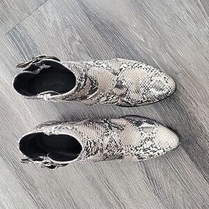 Cupid Snake Skin Ankle Boot